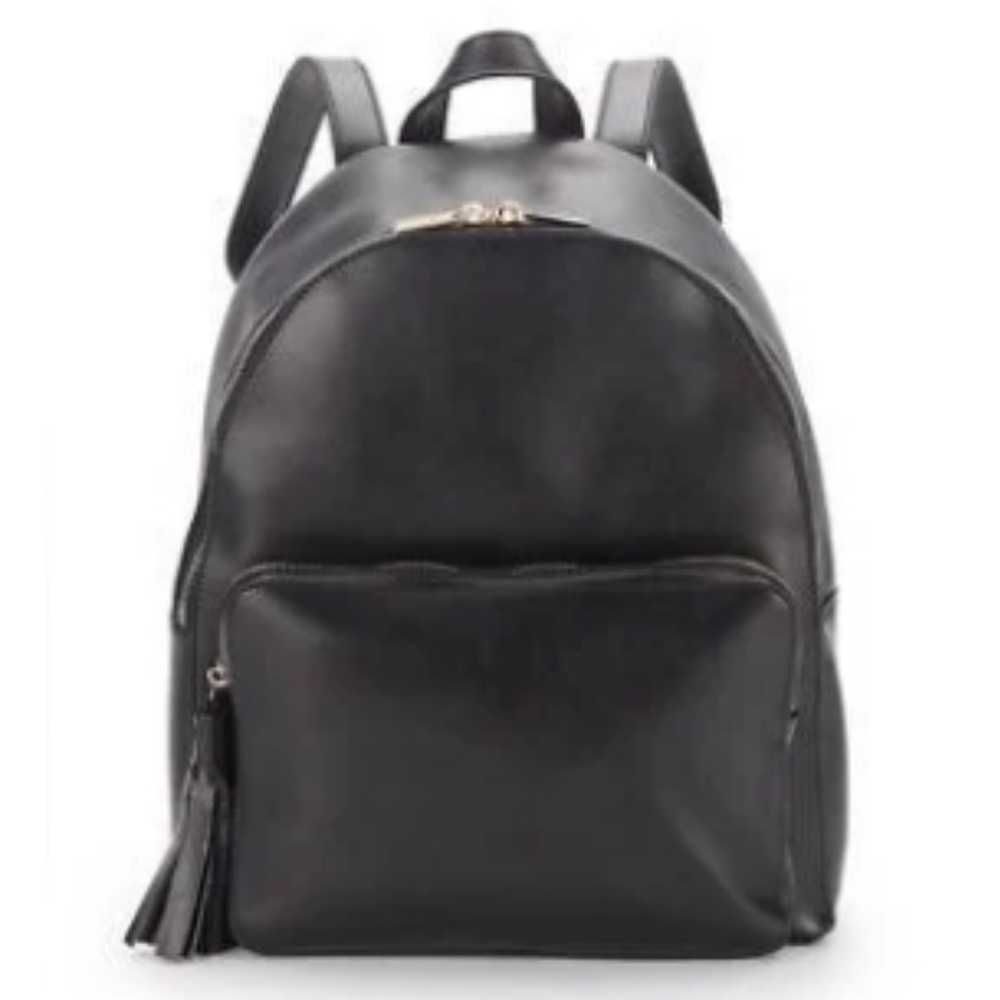 KC Jagger 100% Genuine Leather Black Backpack